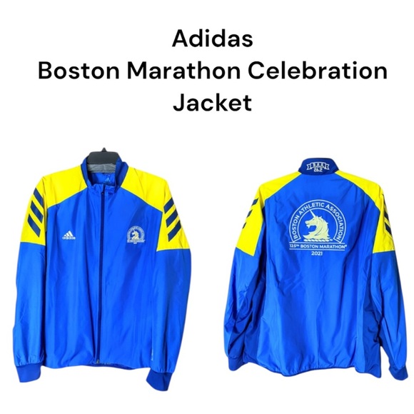 NWT Adidas Boston Marathon 125th Anniversary Running Jacket Sz Women’s XL - Picture 1 of 16